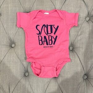 Siesta Key Pink 'Salty Baby' Bodysuit
